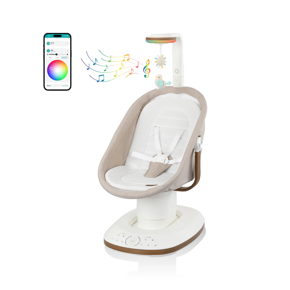 Dual-Mode Auto Motion Infant Swing & Cozy Soothing Nest Rocker